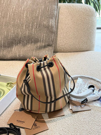 Phoebe Icon Stripe Drawstring Pouch