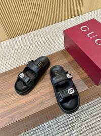 Crystal Leather Sliders