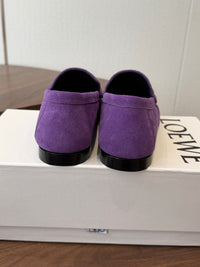 Double L Suede Loafers