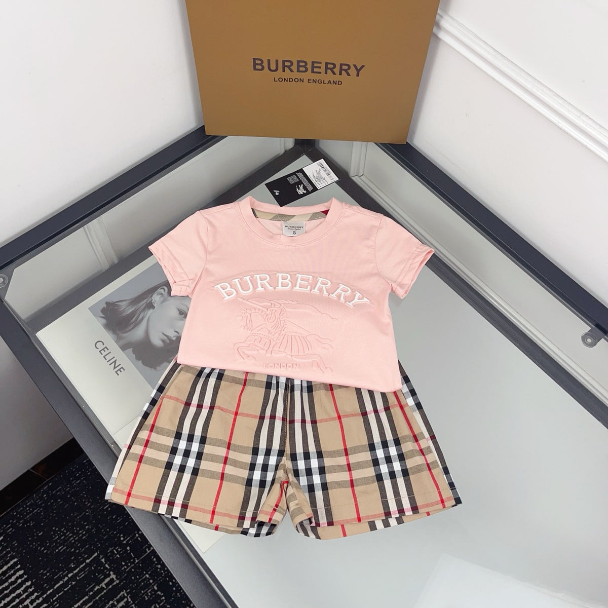 Check Shorts Set