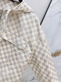 26S Damier Hooded Parka