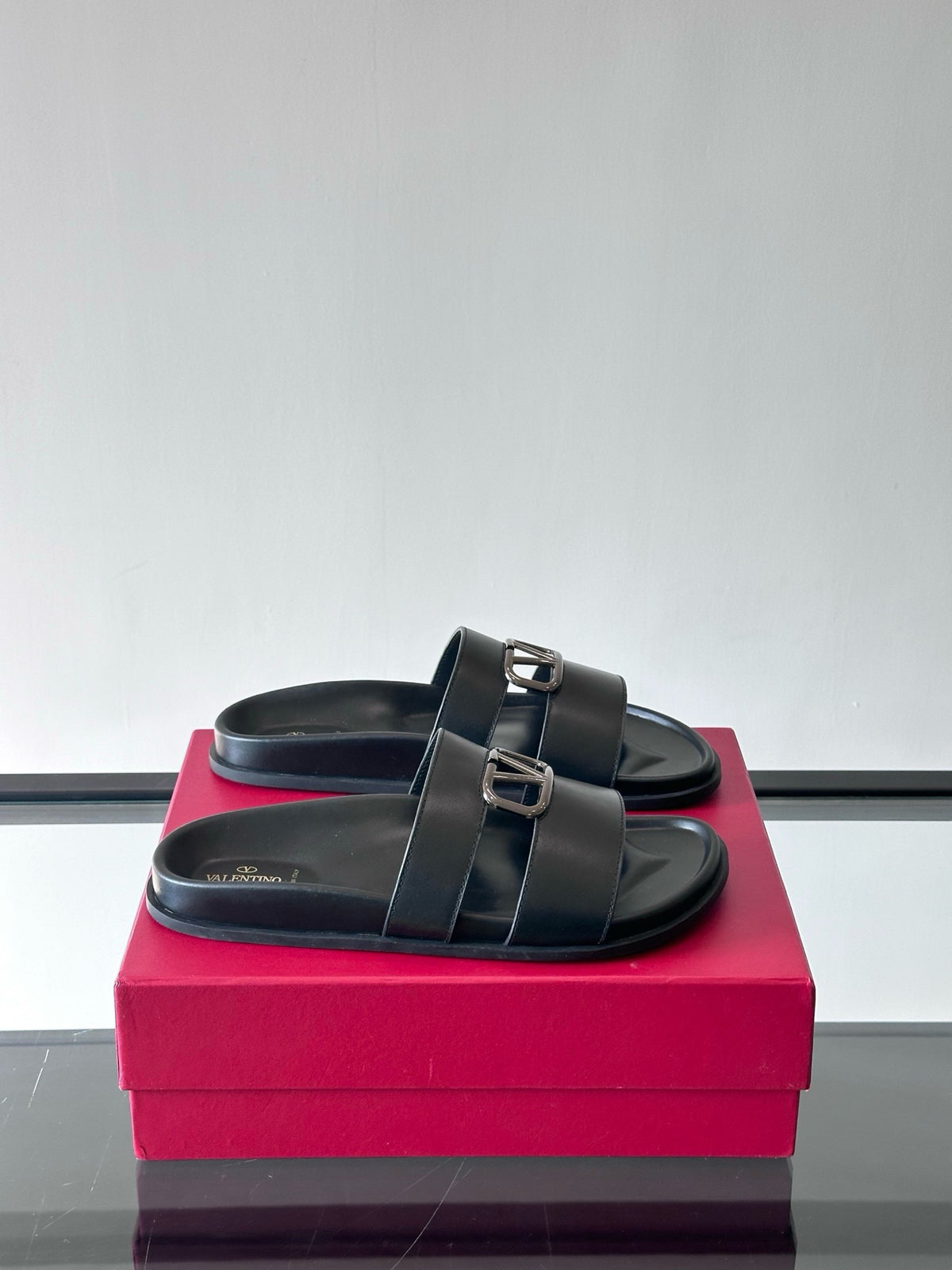Garavani VLogo Calf Leather Slides