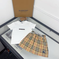 Vintage Check Skirt Set
