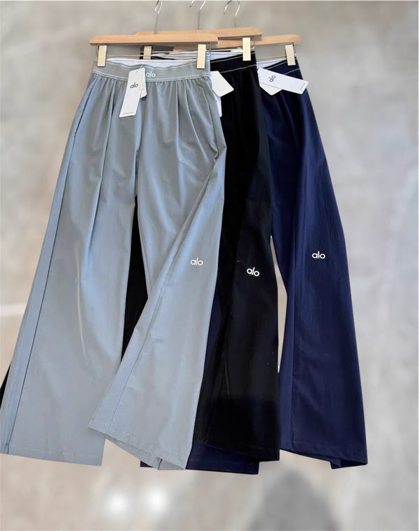 Yoga Satin Lounge Wide Leg Pants