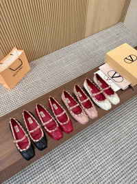 Garavani Mary Jane Rockstud Ballerinas