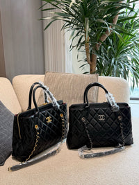 Quilted Leather Tote Bag