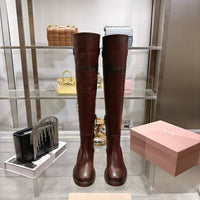 Leather Tall Riding Boots