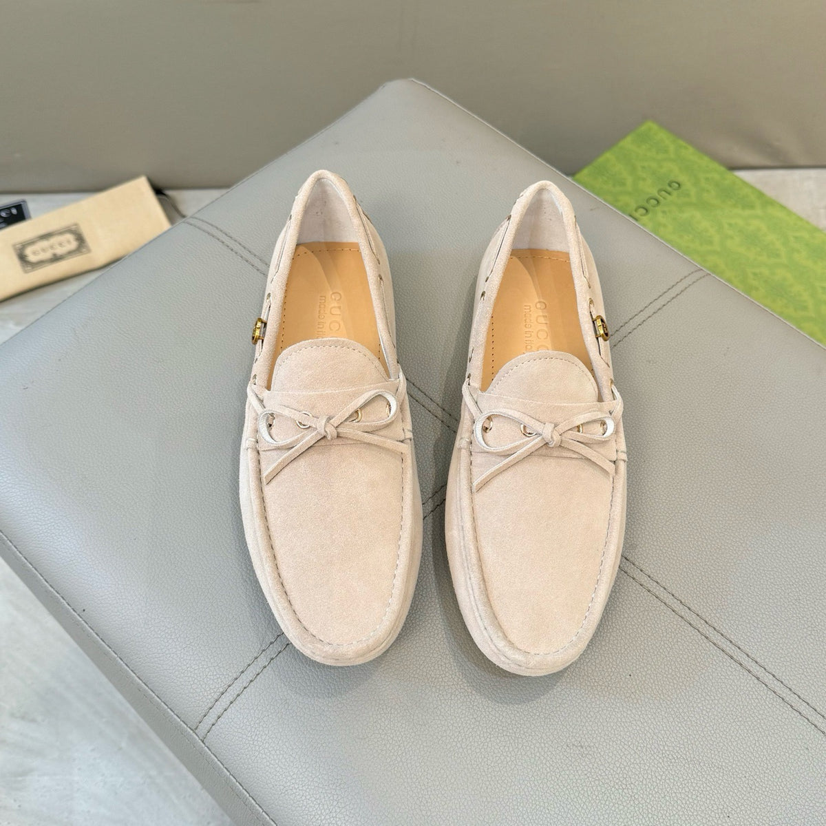 Suede Driver Loafers