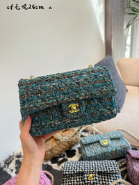 Classic Flap Bag Cotton Tweed