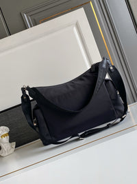 Explore Re-Nylon and Leather Shoulder Bag