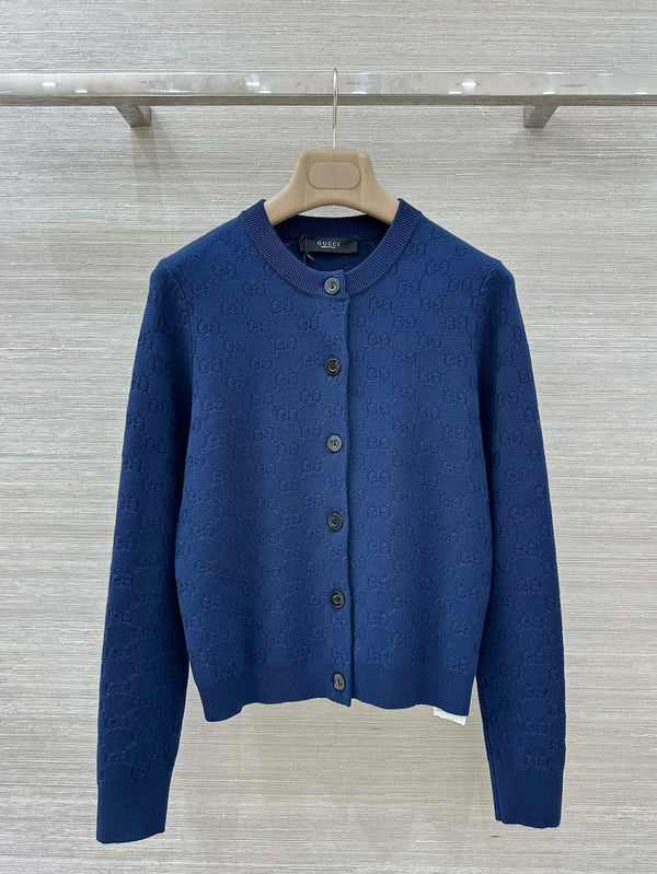 Fine Fabric Jacquard Cardigan