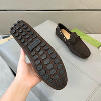 Suede Driver Loafers