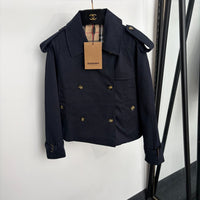 Cropped Gabardine Mayfair Trench Jacket