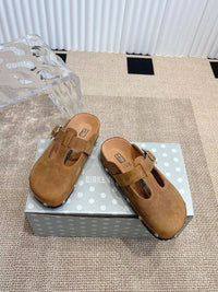 Paris Chunky Suede Clogs