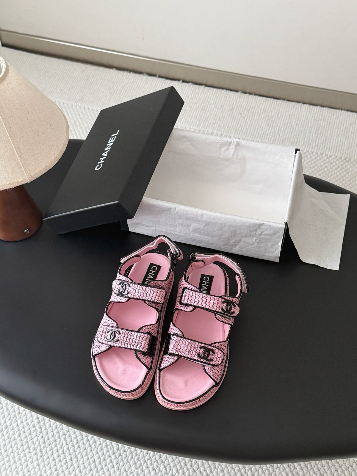 26S Tweed Sandals