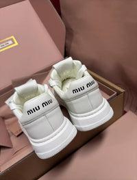 Leather White Low Top Sneakers