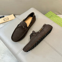 Suede Driver Loafers