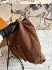 Large Suede Route Shoulder Bag