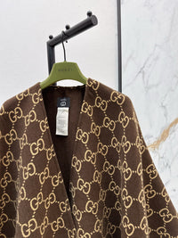 26S Wool Jacquard Cape