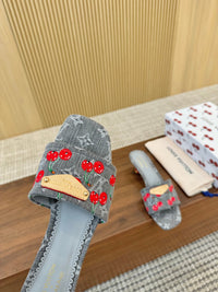 Cherry Lily Mules