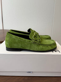 Double L Suede Loafers