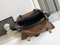 Explore Re-Nylon and Leather Shoulder Bag