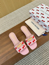 Cherry Lily Mules