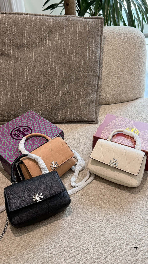 Mini Charlie Quilted Top-Handle Crossbody