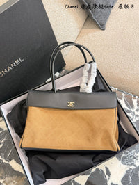 Suede Flap Bag