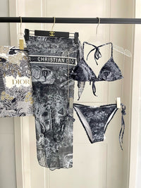 Oblique 3-Piece Bikini Set