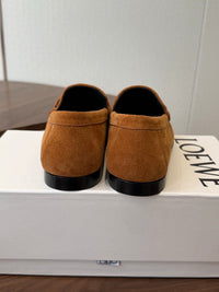Double L Suede Loafers