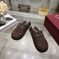 26S Horsebit Suede Mules