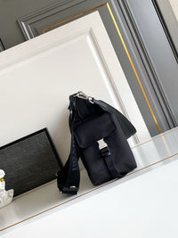 Explore Re-Nylon and Leather Shoulder Bag
