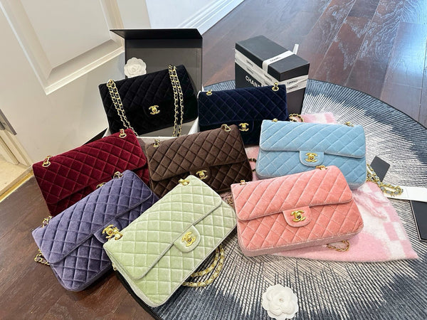 Velvet Flap Bag