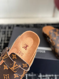 Monogram Suede Clogs