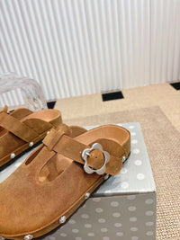 Paris Chunky Suede Clogs