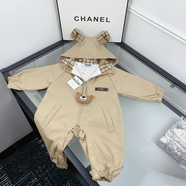 Teddy Hood Zip Romper