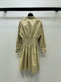 Cotton Nylon Shirt Dress