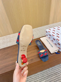 Cherry Lily Mules