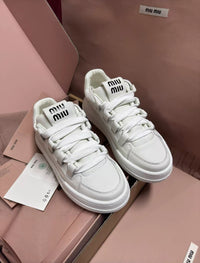 Leather White Low Top Sneakers