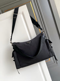 Explore Re-Nylon and Leather Shoulder Bag