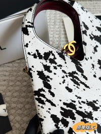 Pony Hair Printed Chic Lady Shopping Tote