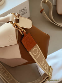 Puzzle Edge Top-Handle Bag