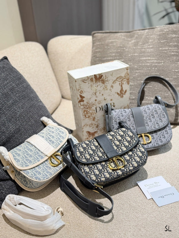 Oblique Jacquard Shoulder Bag