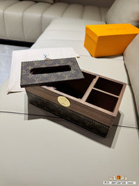 Wooden Tissue Box Organizer