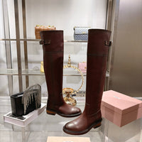 Leather Tall Riding Boots