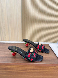 Cherry Lily Mules