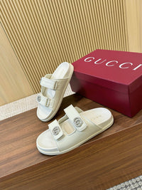Crystal Leather Sliders