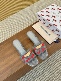 Cherry Lily Mules