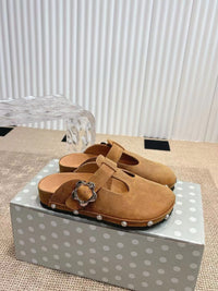 Paris Chunky Suede Clogs